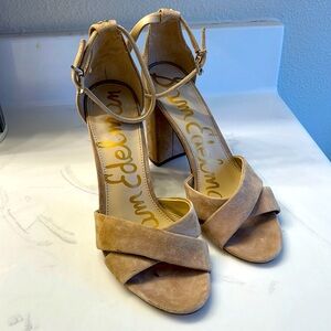 Sam Edelman Yaro Suede Block Heel Sandals - Size 9